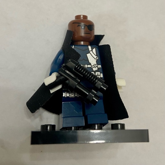 Lego-Bionicle Other - Black Cape Nick Fury, 2-inch Miniature Figure